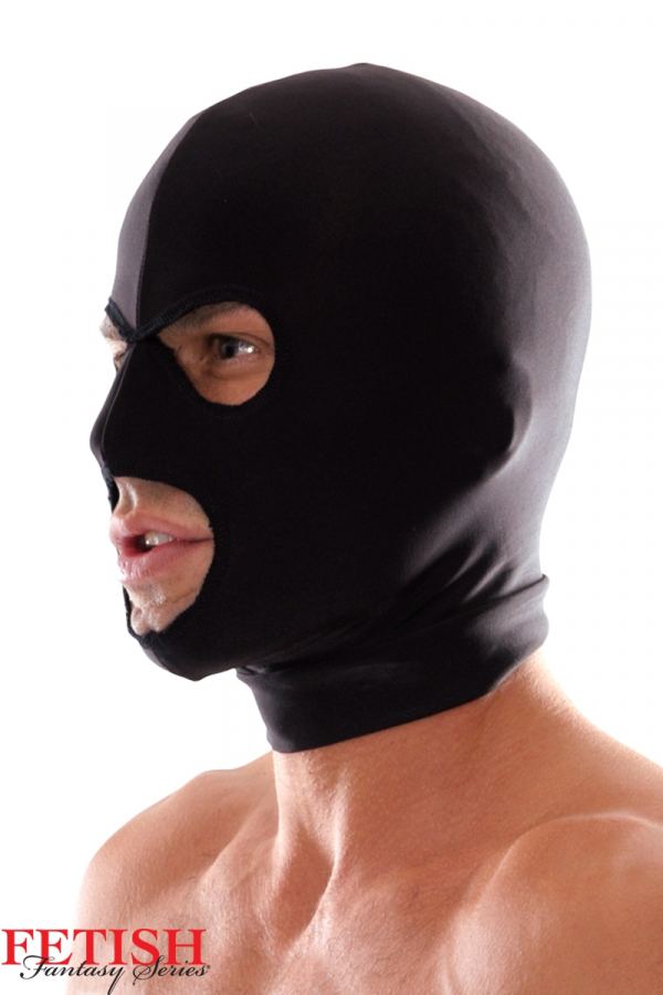 Cagoule spandex noire - 3 ouvertures