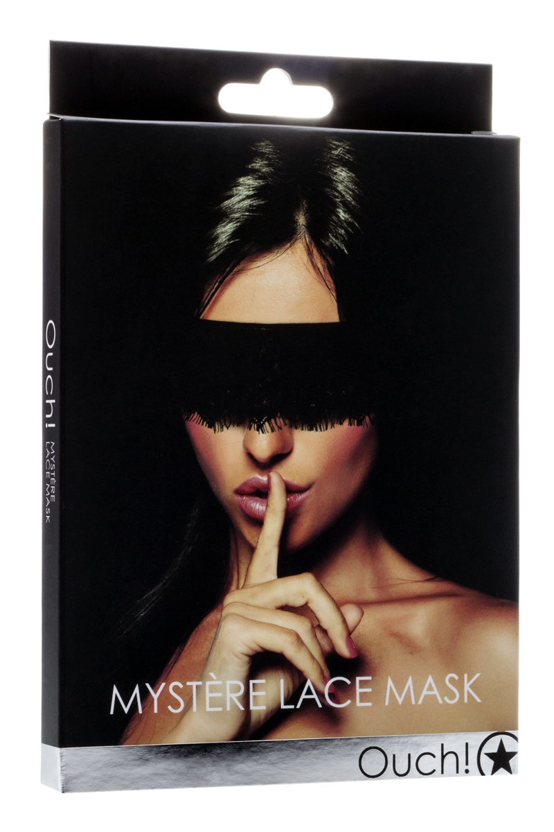 Bandeau mystère en dentelle - Noir – Image 2